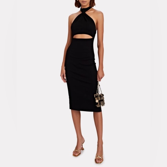 GAUGE81 Abile Twist-Front Midi Dress - Picture 1 of 13